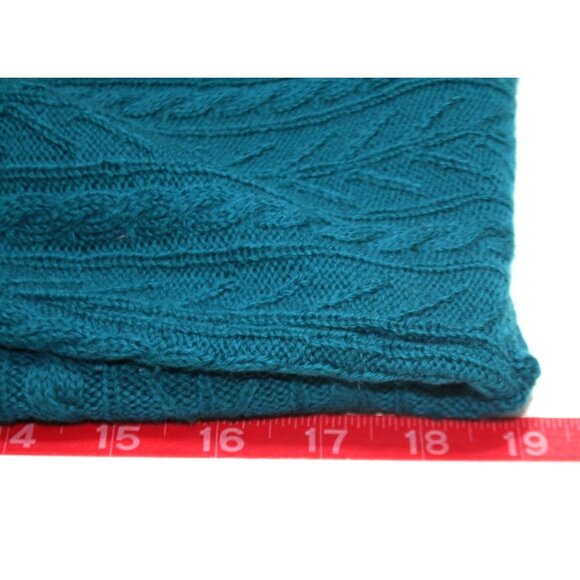 VTG Pendleton Wool Cable Knit Cardigan Womens S Teal Heritage Classic Layering - Picture 4 of 7